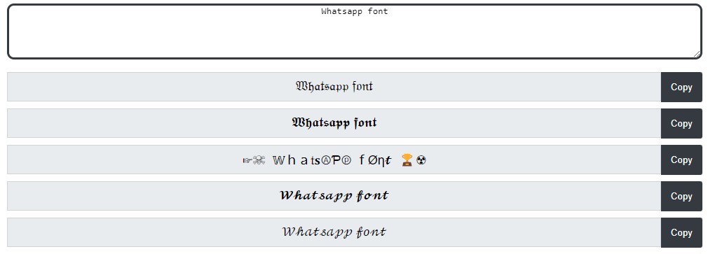 Whatsapp font